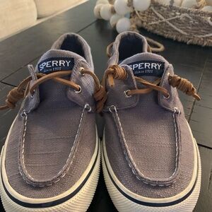 Sperry Men's Canvas Boat Shoes - Gray